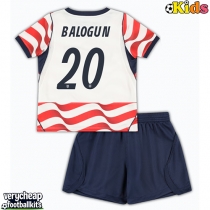 United States Folarin Balogun #20 Replica Home Minikit World Cup 2026 Short Sleeve (+ pants)